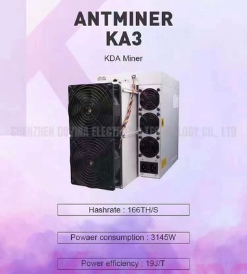 Antminer KA3 166T Crypto Mining Machine 마이닝 플랜 Asic Blockchain Kadena Miners
